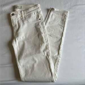 White Abercrombie Skinny Jeans